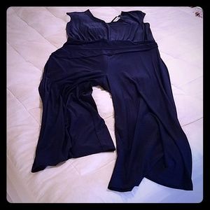 Navy Blue Capri Jumpsuit
